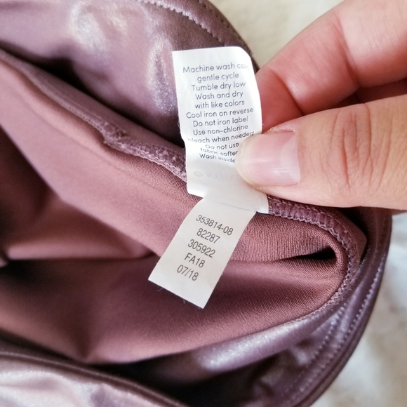 Athleta elation shimmer leggings in mauve - Picture 8 of 8